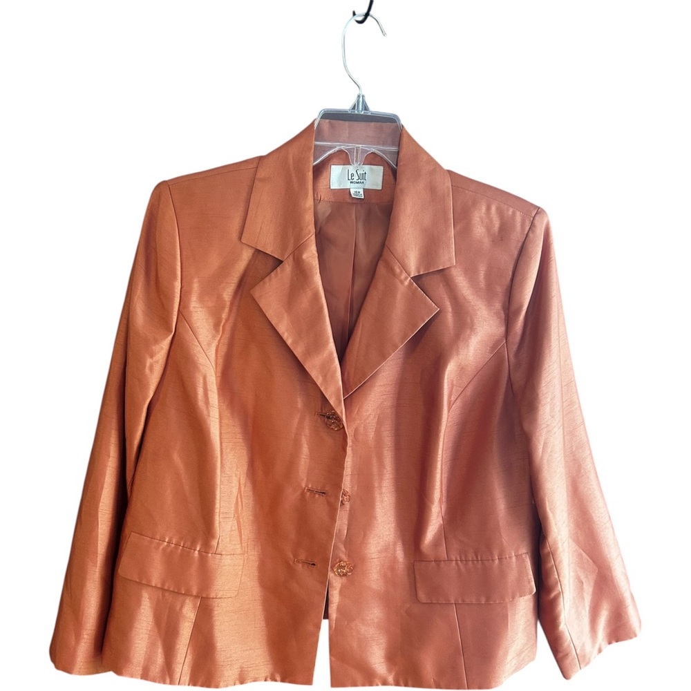 LeSuit burnt orange blazer Sz 16W